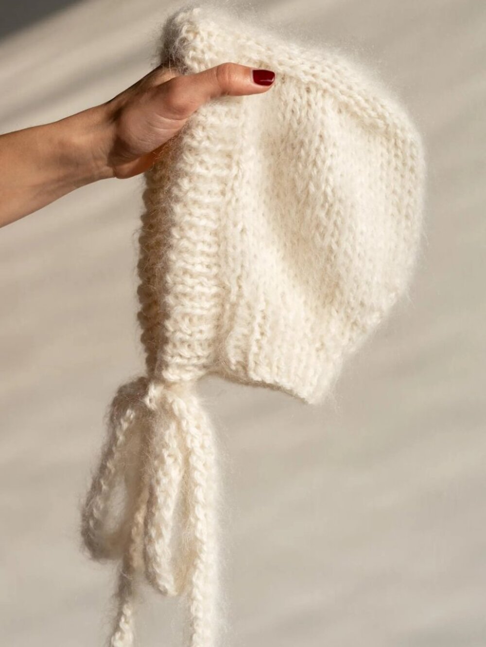 Plexida Brushed Mohair Bonnet Cloud - Picture 2 of 2